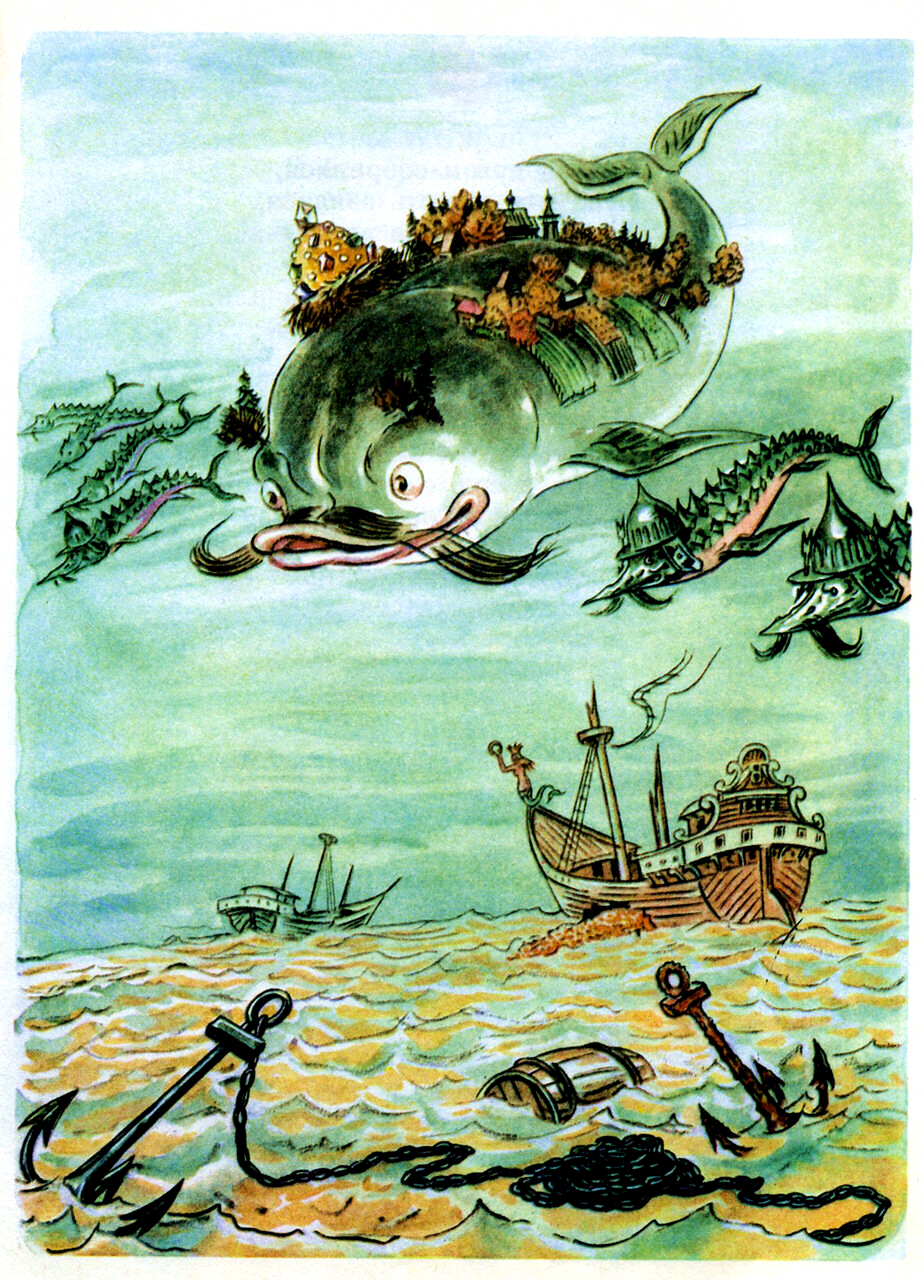 V.Milachevski, 'La baleine donne l'ordre aux esturgeons'