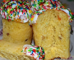 Koulitch aux jaunes d'oeufs