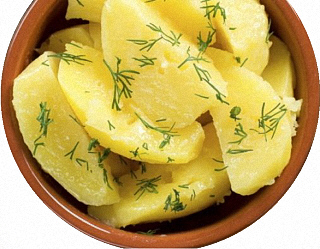 Pommes de terre au beurre et à l'aneth