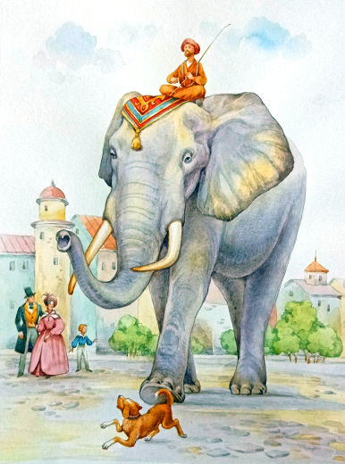 Russie virtuelle - L'Éléphant et le Roquet, fable d'Ivan Krylov